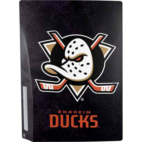 NHL Anaheim Ducks Distressed PS5 Console Skin